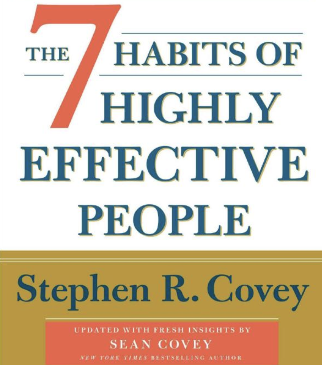 The 7 habits of highly effective people by Stephen R. Covey